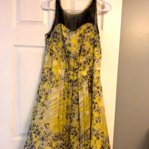 Black and Yellow Work Dress